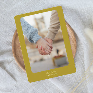 Save The Date Mariage moderne   RÉSERVEZ LA DATE   Jaune foncé