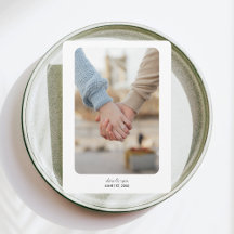 Mariage moderne | RÉSERVEZ LA DATE | Noir sur Blan