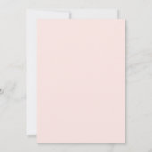 Save The Date Mariage Moderne Rose Pâle de Vanessa (Dos)