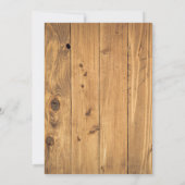 Save The Date Mariage moderne Rustique Floral Wood Cross (Dos)