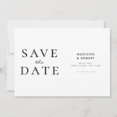 Save The Date Mariage moderne simple Enregistrer la date (Devant)