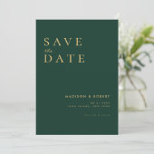 Save The Date Mariage moderne simple Enregistrer la date (Debout devant)