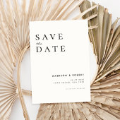 Save The Date Mariage moderne simple Enregistrer la date