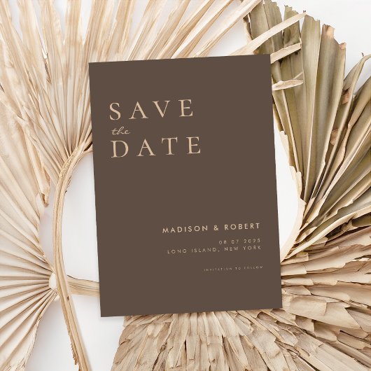 Save The Date Mariage moderne simple Enregistrer la date