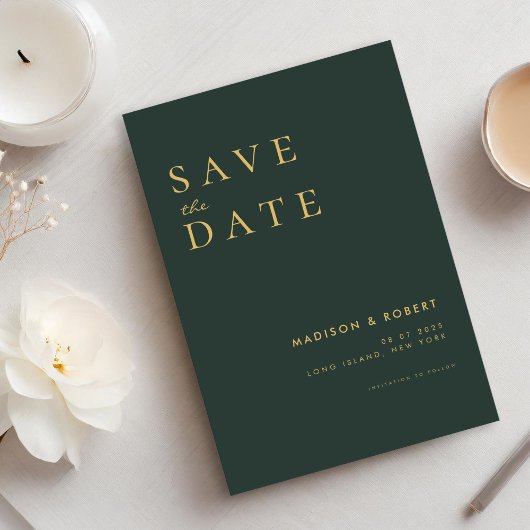 Save The Date Mariage moderne simple Enregistrer la date