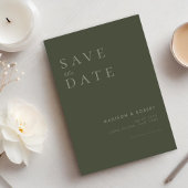 Save The Date Mariage moderne simple Enregistrer la date