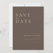 Save The Date Mariage moderne simple Enregistrer la date (Devant)