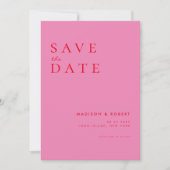 Save The Date Mariage moderne simple Enregistrer la date (Devant)