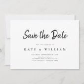 Save The Date Mariage moderne simple Enregistrer la date Invitat (Devant)