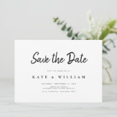 Save The Date Mariage moderne simple Enregistrer la date Invitat (Debout devant)