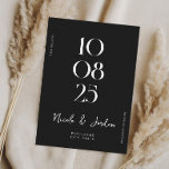 Save The Date Mariage moderne simple et chic<br><div class="desc">Un mariage moderne sauve la date avec un design élégant et minimaliste.</div>