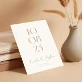 Save The Date Mariage moderne simple et chic