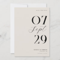 Mariage Moderne Simple et Chic Noir et Ivoire