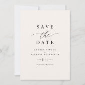 Save The Date Mariage moderne simple et élégant (Devant)