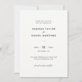 Save The Date Mariage moderne simple et élégant Enregistrer la d (Devant)