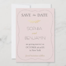Mariage moderne simple et minimaliste Dusty Rose