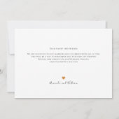 Save The Date Mariage Moderne Texte et Photo (Dos)
