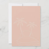 Save The Date Mariage Moderne Tropical Orange Vibrant (Dos)