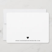Save The Date Mariage Moderne Typographie Gras (Dos)