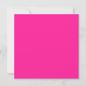Save The Date Mariage Moderne Typographie Gras Rose Noir (Dos)