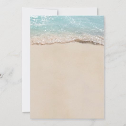 Save The Date Mariage Modifier La Date Tropical Beach (Dos)