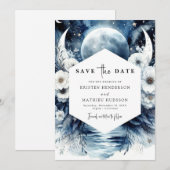 Save The Date Mariage monochrome (Devant / Derrière)