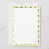 Save The Date Mariage Monogramme Jaune Citron de Coquillage de M (Dos)