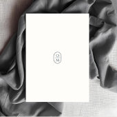 Save The Date Mariage Monogramme Typographique Minimal Chic