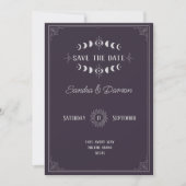 Save The Date Mariage Moody Enregistrer la date (Devant)