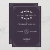 Save The Date Mariage Moody Enregistrer la date (Devant / Derrière)