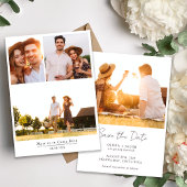 Save The Date Mariage Multi Photo Minimaliste