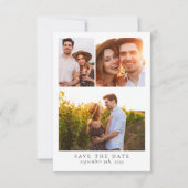Save The Date Mariage multiphoto moderne (Devant)