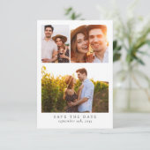 Save The Date Mariage multiphoto moderne (Debout devant)