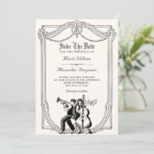 Save The Date Mariage musical vintage (Debout devant)