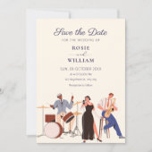 Save The Date Mariage musique jazz (Devant)