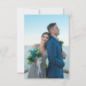 Save The Date Mariage mystique Black Silver Sun Moon Stars (Dos)