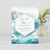 Save The Date Mariage Naudicale Nature Moderne (Debout devant)