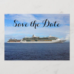 Save The Date Mariage nautique bateau de croisière Enregistrer l