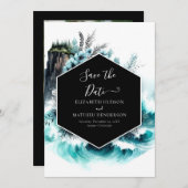 Save The Date Mariage nautique Boho imprimable (Devant / Derrière)