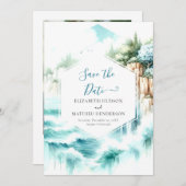 Save The Date Mariage nautique Boho simple (Devant / Derrière)
