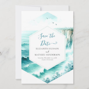Save The Date Mariage nautique Cliff unique