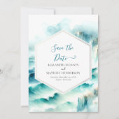 Save The Date Mariage Nautique des vagues modifiables (Devant)