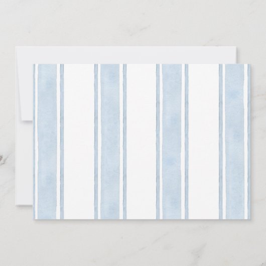 Save The Date Mariage nautique Marine White Stripes Bateau (Dos)