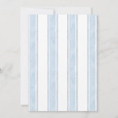 Save The Date Mariage nautique Marine White Stripes Bateau (Dos)