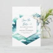 Save The Date Mariage nautique minimal modifiable (Debout devant)