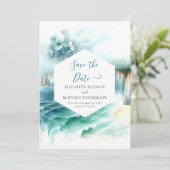 Save The Date Mariage nautique minimaliste (Debout devant)