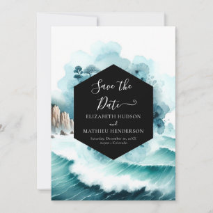 Save The Date Mariage nautique minimaliste moderne