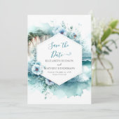 Save The Date Mariage nautique moderne Cliff (Debout devant)