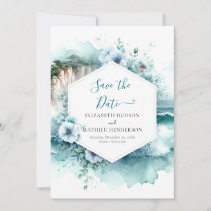 Save The Date Mariage nautique moderne Cliff