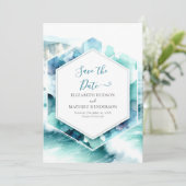 Save The Date Mariage nautique moderne imprimable (Debout devant)